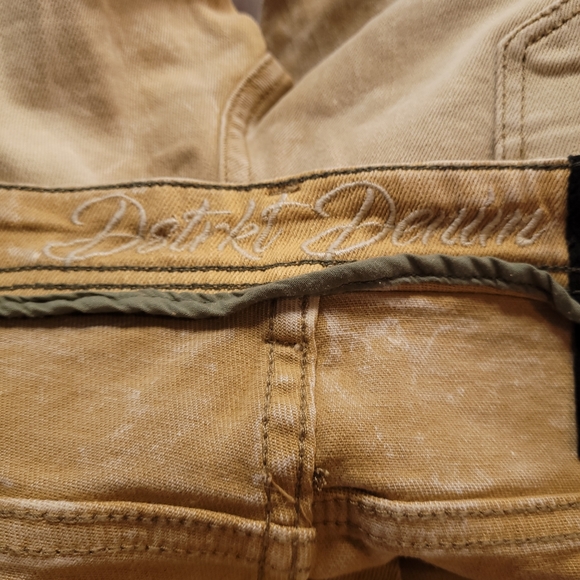 $120 8IGHTH DSTRKT Denim Classic Slim Distressed Faded Designer Jeans 38x32 - Picture 8 of 11